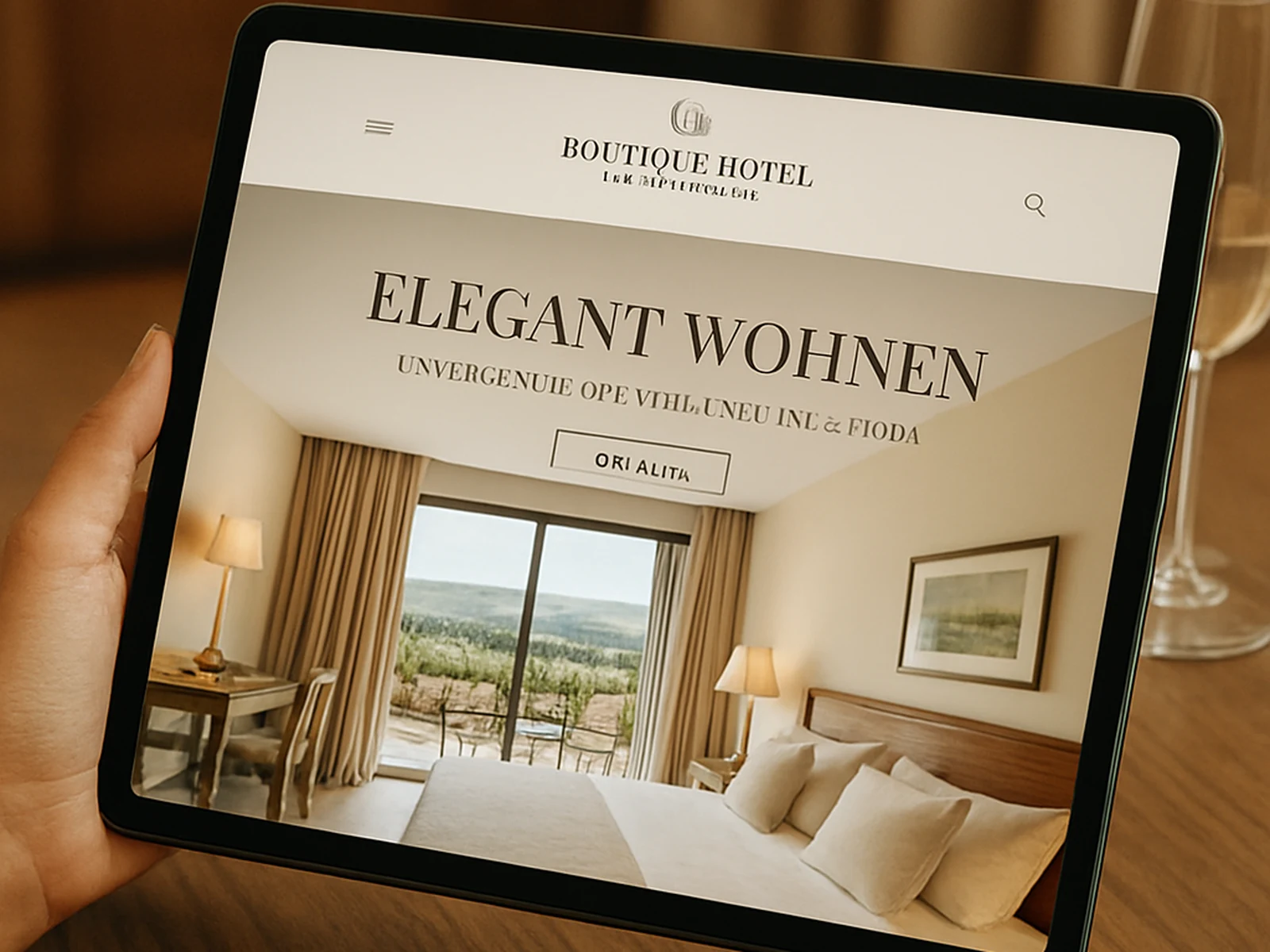 Hotel Group Rioja: marketing content translated for German tourism market.